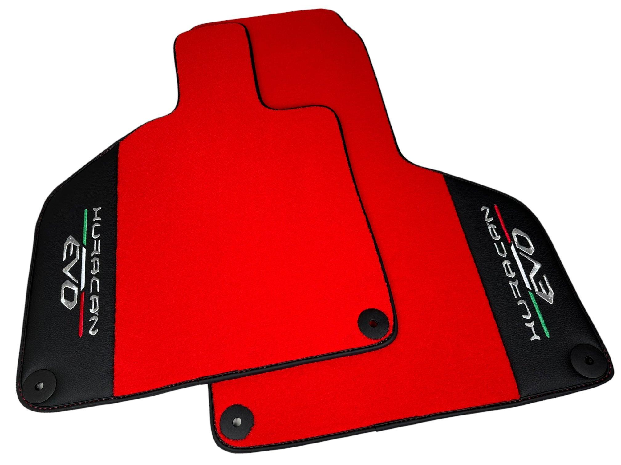 Lamborghini Huracan EVO (2014-2023): Red Mats with Black Borders