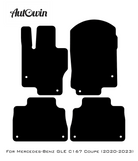 Red Floor Mats For Mercedes Benz GLE-Class C167 Coupe (2020-2023) | Limited Edition - AutoWin