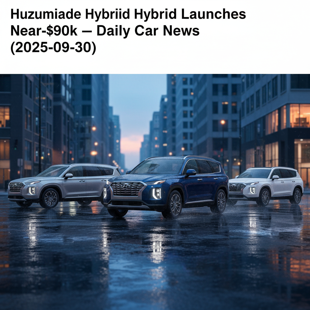 Hyundai Palisade Hybrid Launches Near-$90k – Daily Car News (2025-09-30)