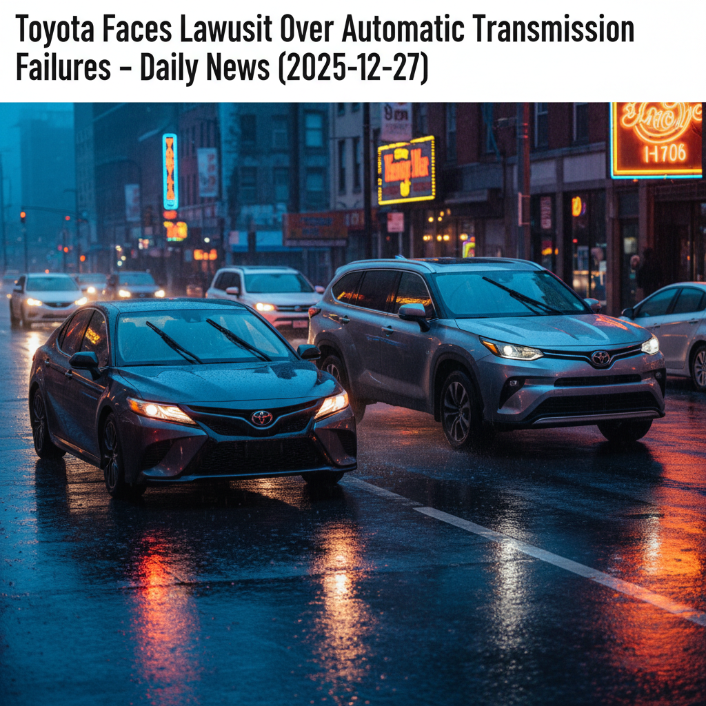 Toyota Faces Lawsuit Over Automatic Transmission Failures – Daily Car News (2025-12-27)