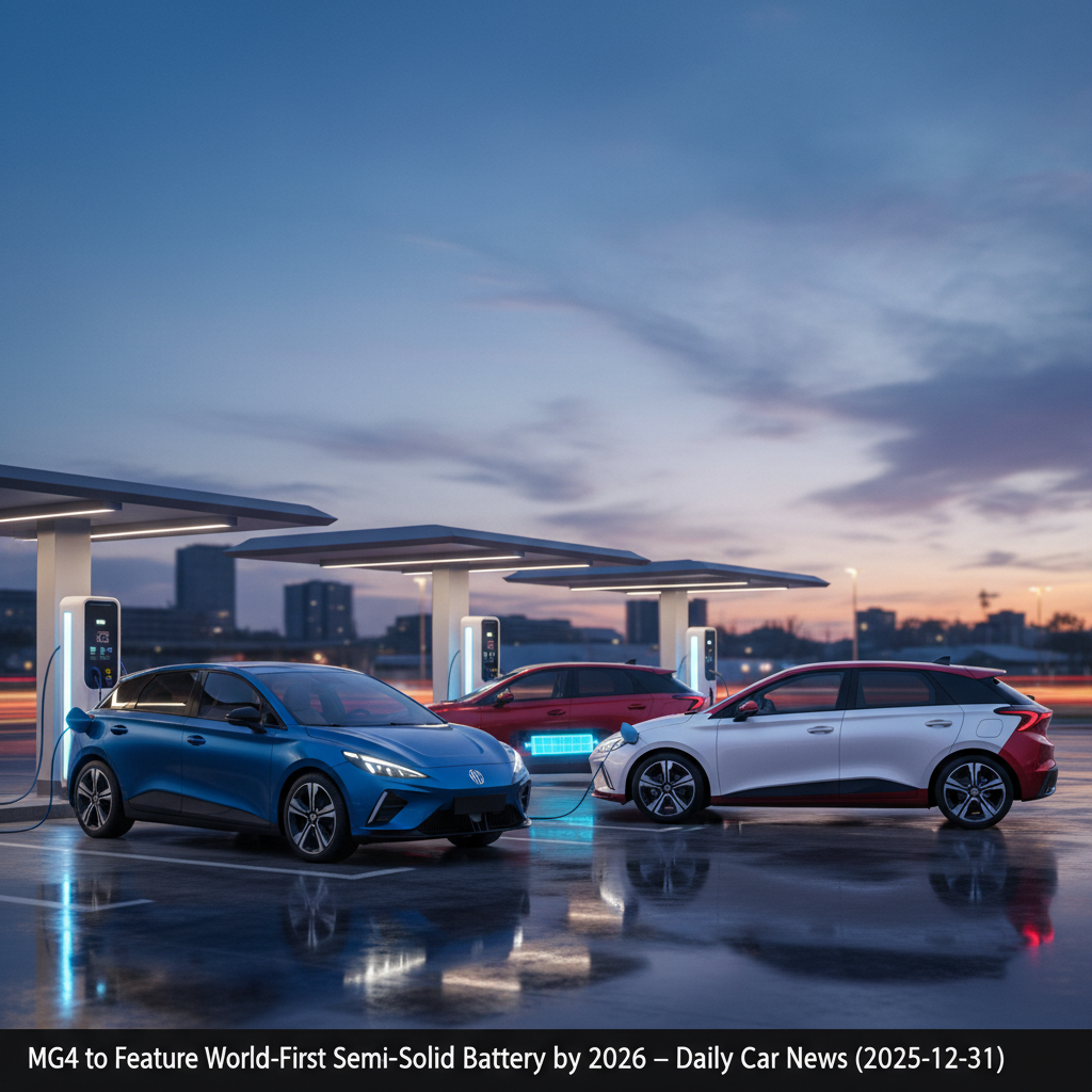 MG4 to Feature World-First Semi-Solid Battery by 2026 – Daily Car News (2025-12-31)