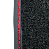 Leather Floor Mats for Lexus LX 600 (2022-2024) with Red Stitching - AutoWin