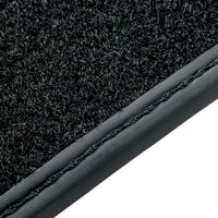 Black Leather Floor Mats for Rolls Royce Black Badge Wraith ER56 Design - AutoWin