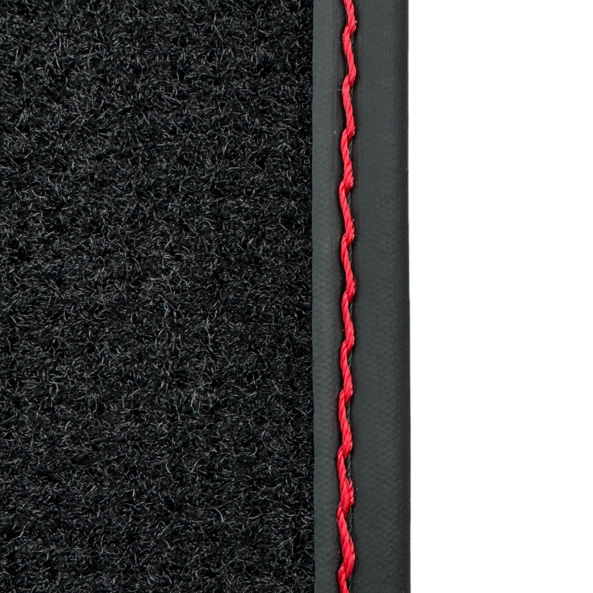 Black Floor Mats for Lamborghini Aventador SV with Carbon Fiber - AutoWin