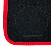 Black Floor Mats for Ferrari Purosangue Long with Red Trim | Italian Edition - AutoWin