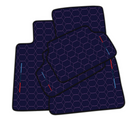 Stylish Customizable Dark Blue Leather Floor Mats for BMW i8 Series l12 I15