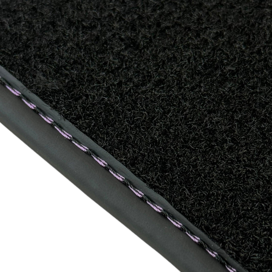 Purple Leather Black Floor Mats for Lamborghini Urus | Black Trim - AutoWin
