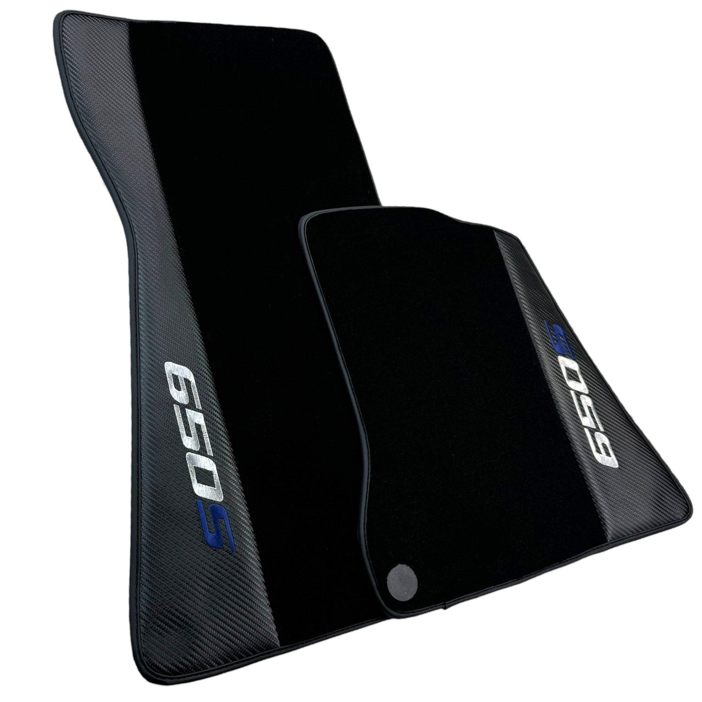 Black Floor Mats for McLaren 650S with Carbon | Right Hand Drive - AutoWin