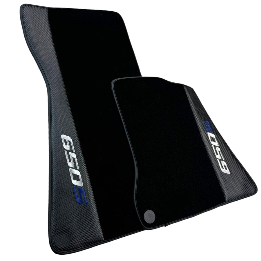 Black Floor Mats for McLaren 650S with Carbon | Right Hand Drive - AutoWin