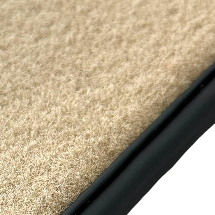 Beige Floor Mats for Ferrari 296 GTS (2022-2024) with Leather - AutoWin