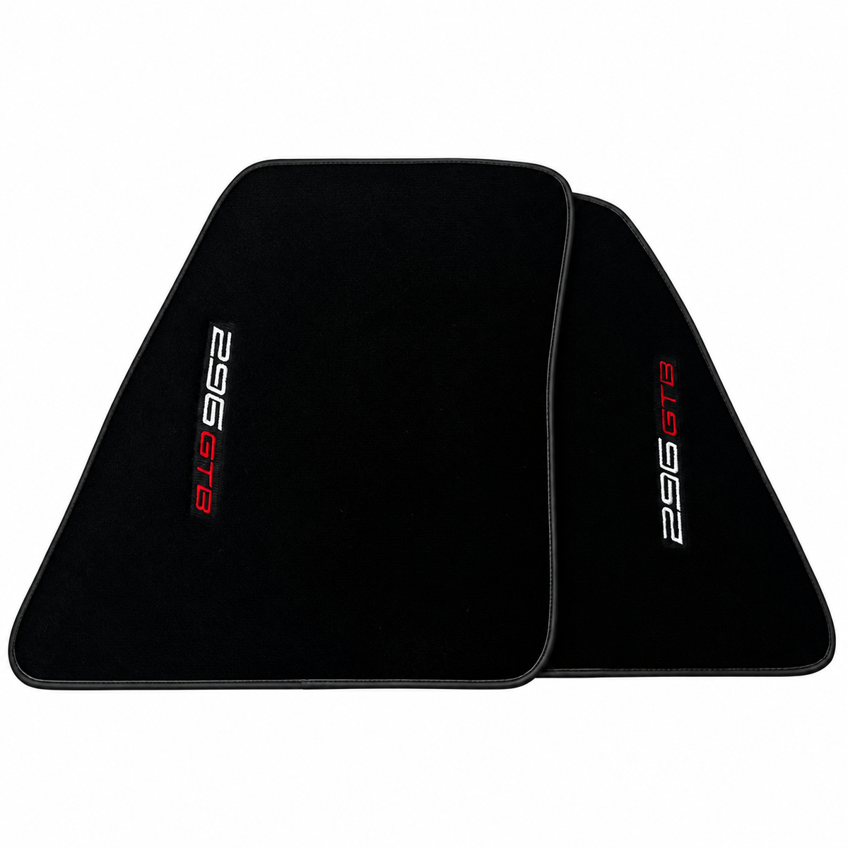 Black Floor Mats for Ferrari 296 GTB (2022-2027) with Black Trim