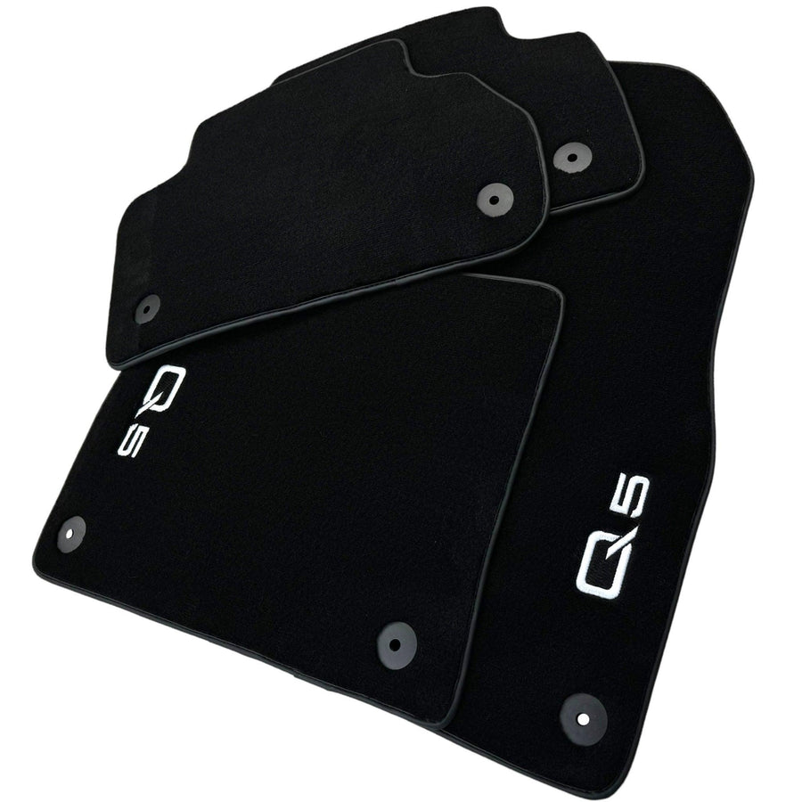 Black Floor Mats for Audi Q5 8R Hybrid (2008-2017) - AutoWin