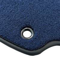 Dark Blue Floor Mats for Ferrari 360 Modena (1999-2005) with Alcantara Leather - AutoWin
