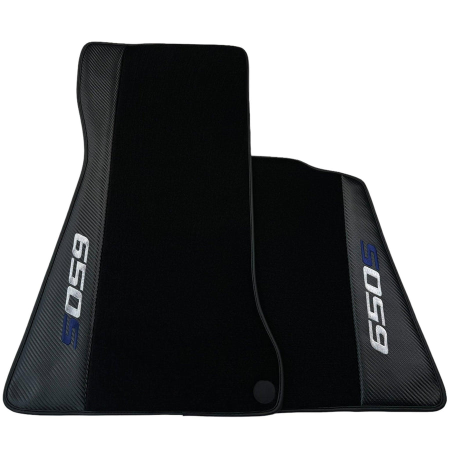 Black Floor Mats for McLaren 650S with Carbon | Right Hand Drive - AutoWin