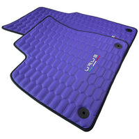 Purple Leather Black Floor Mats for Lamborghini Urus | Black Trim - AutoWin