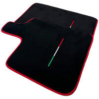 Black Floor Mats for Ferrari Purosangue Long with Red Trim | Italian Edition - AutoWin