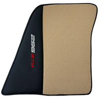 Beige Floor Mats for Ferrari 296 GTB (2022-2024) with Leather - AutoWin