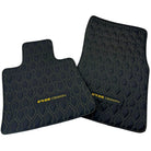 Black Leather Floor Mats for Rolls-Royce Cullinan RR31 (2018-2023) ER56 Design - AutoWin