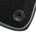 Black Floor Mats for Ferrari Portofino M (2018-2023) with Leather - AutoWin