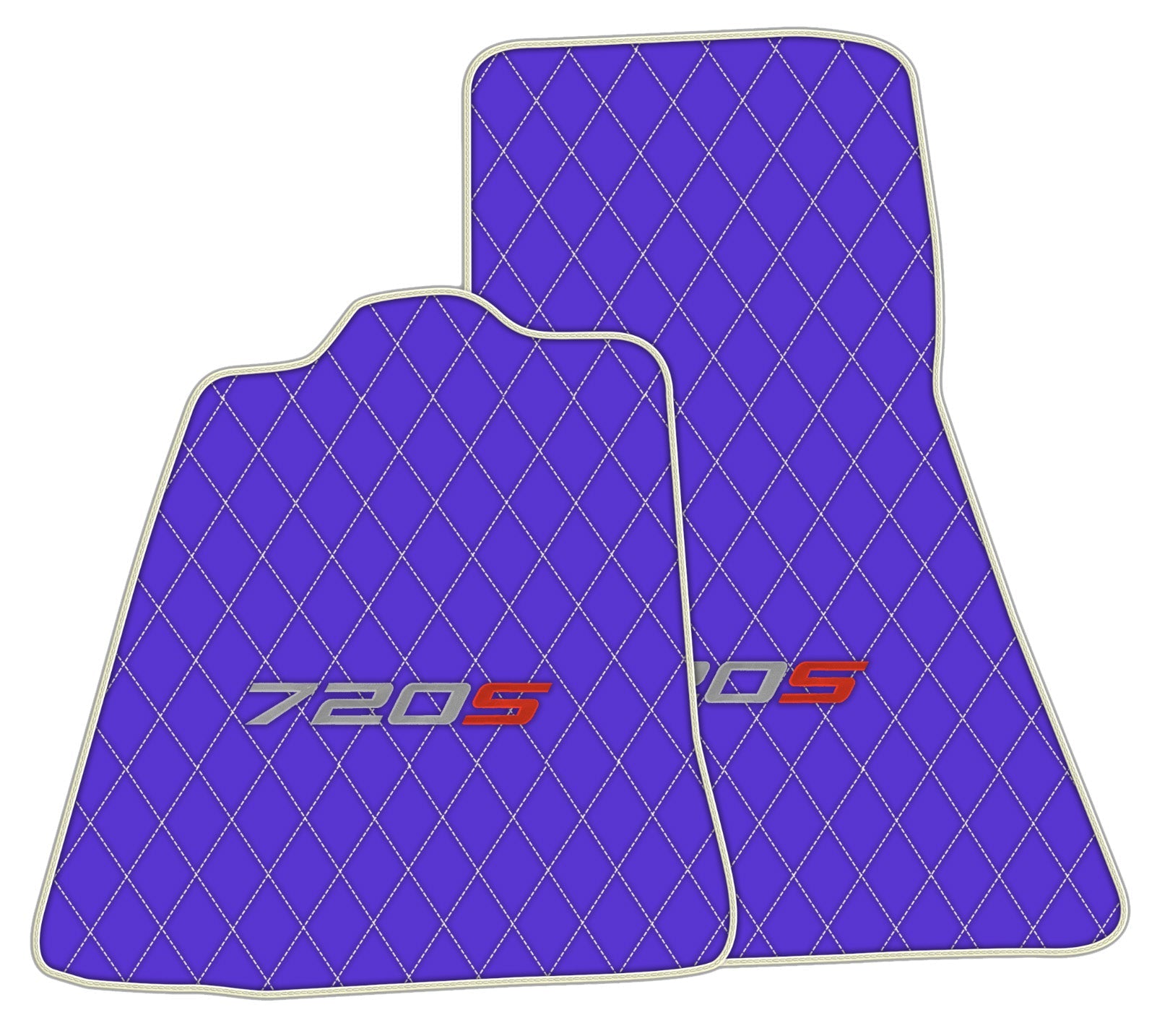 Purple Leather Floor Mats For McLaren 720S