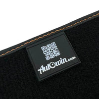 Black Floor Mats for Lamborghini Aventador SV | Orange Edition - AutoWin