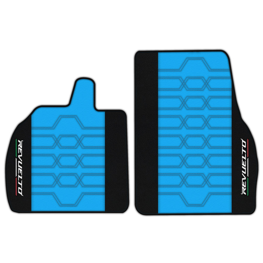 Customizable Leather Floor Mats with AH01 Pattern for Lamborghini Revuelto (2024-2025)
