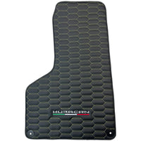 Floor Mats for Lamborghini Huracan Leather Yellow Stitching