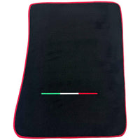 Black Floor Mats for Ferrari Purosangue Long with Red Trim | Italian Edition - AutoWin