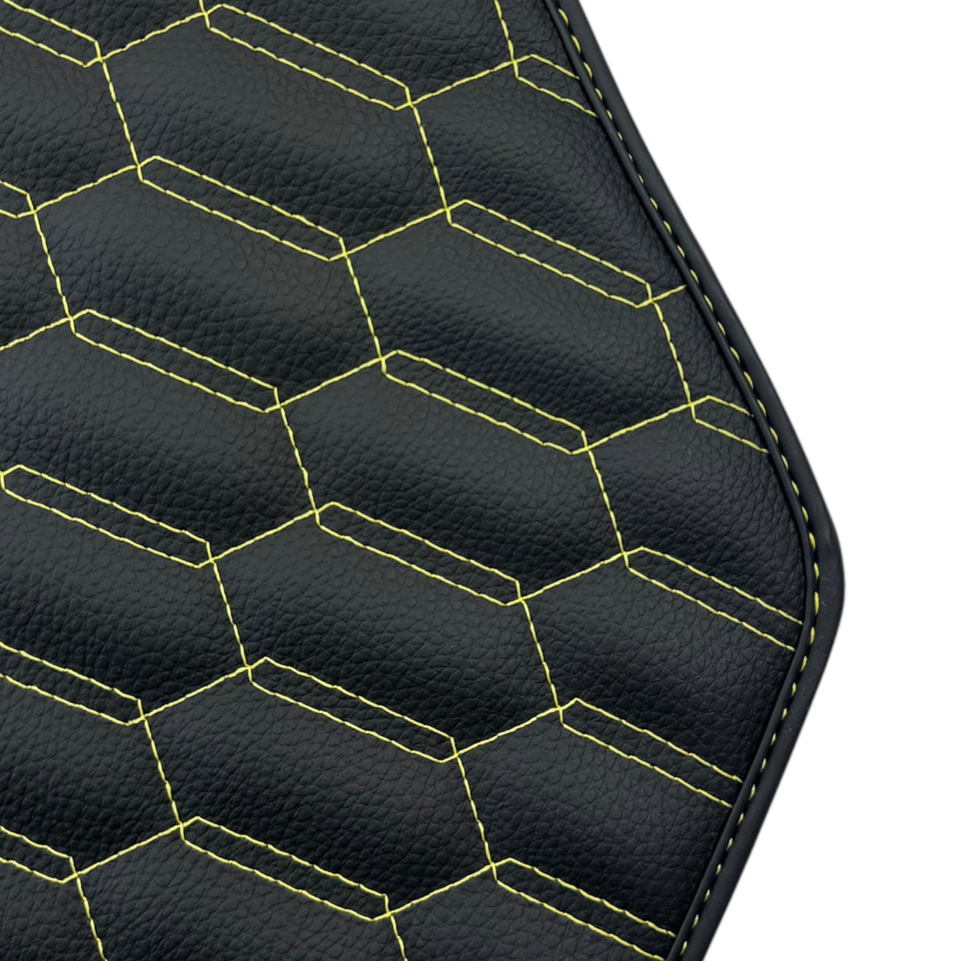 Floor Mats for Lamborghini Huracan Leather Yellow Stitching