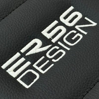 Black Leather Floor Mats for Rolls Royce Black Badge Wraith ER56 Design - AutoWin