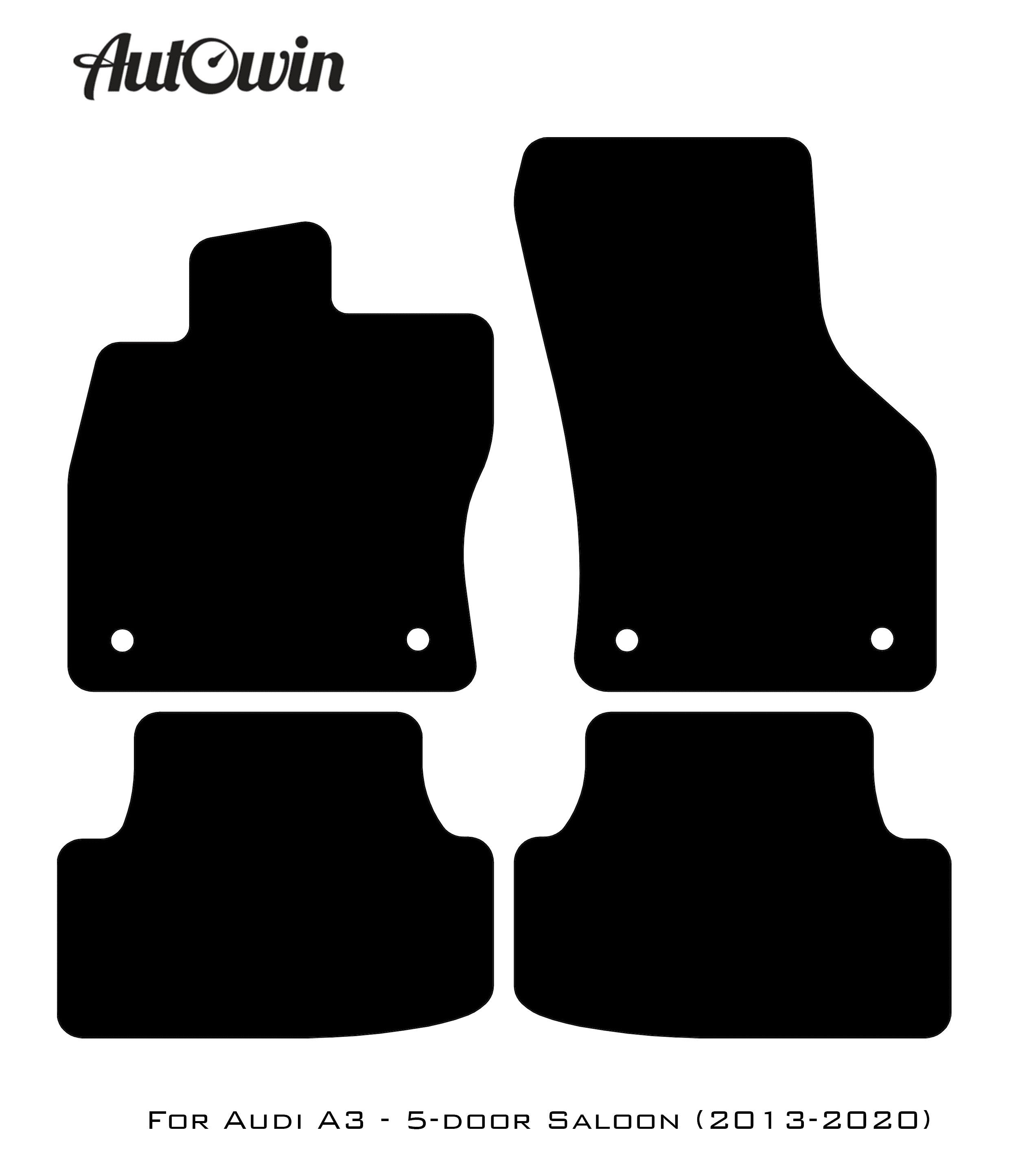 Floor Mats for Audi A3 - 5-door Sedan (2013-2020) - AutoWin