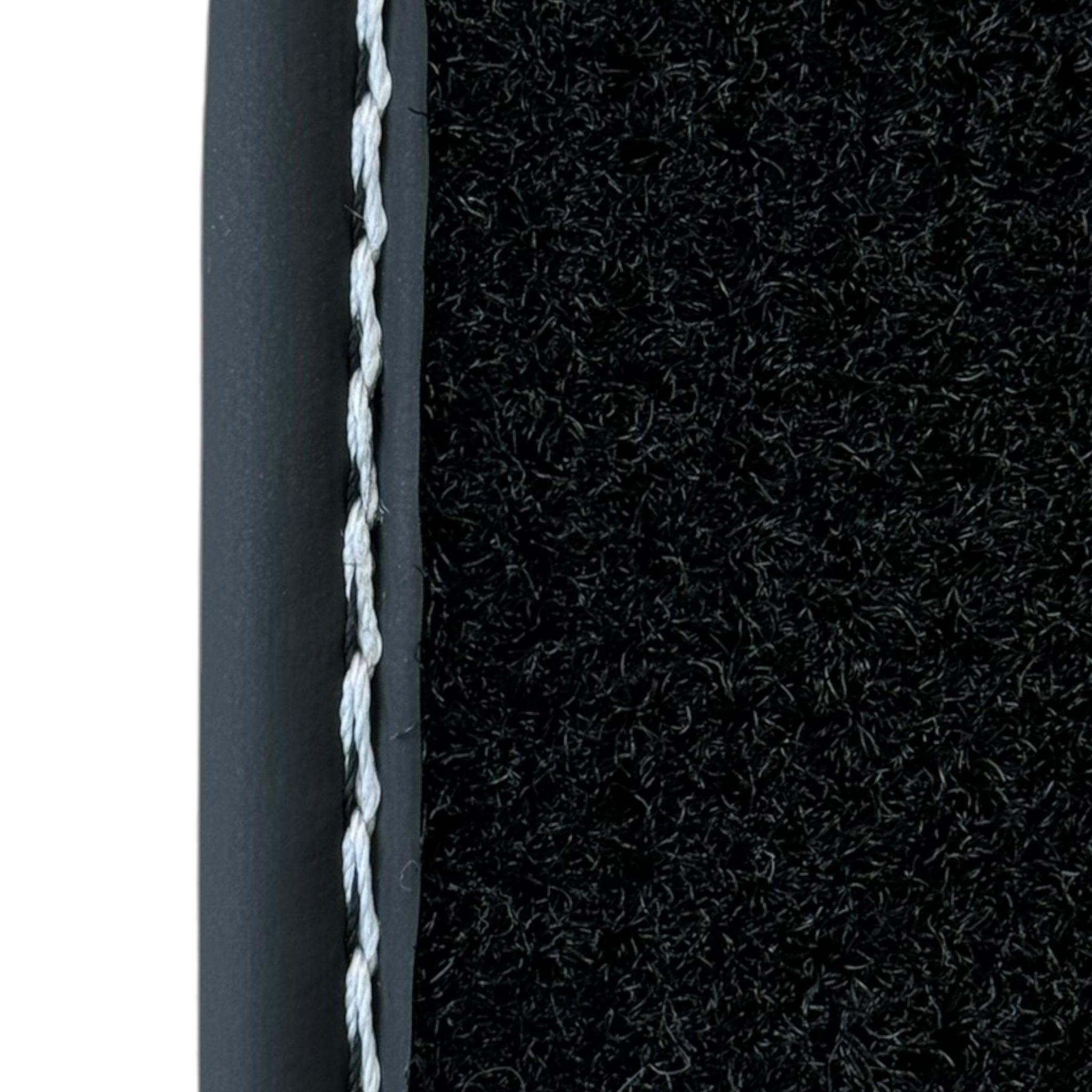 Black Floor Mats for Ferrari Portofino M (2018-2023) with Leather - AutoWin