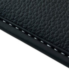 Black Floor Mats for Ferrari Portofino M (2018-2023) with Leather - AutoWin