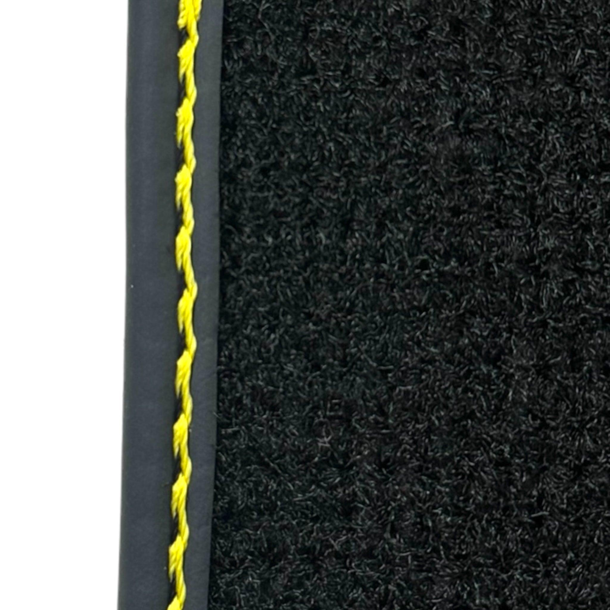 Black Leather Floor Mats for Rolls-Royce Spectre (2023-2024) ER56 Design - AutoWin