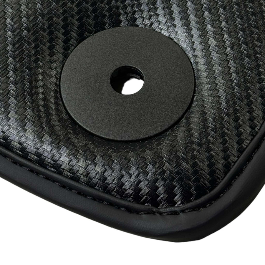 Black Floor Mats for Porsche Cayenne (2010-2018) with Carbon | ER56 Performance - AutoWin