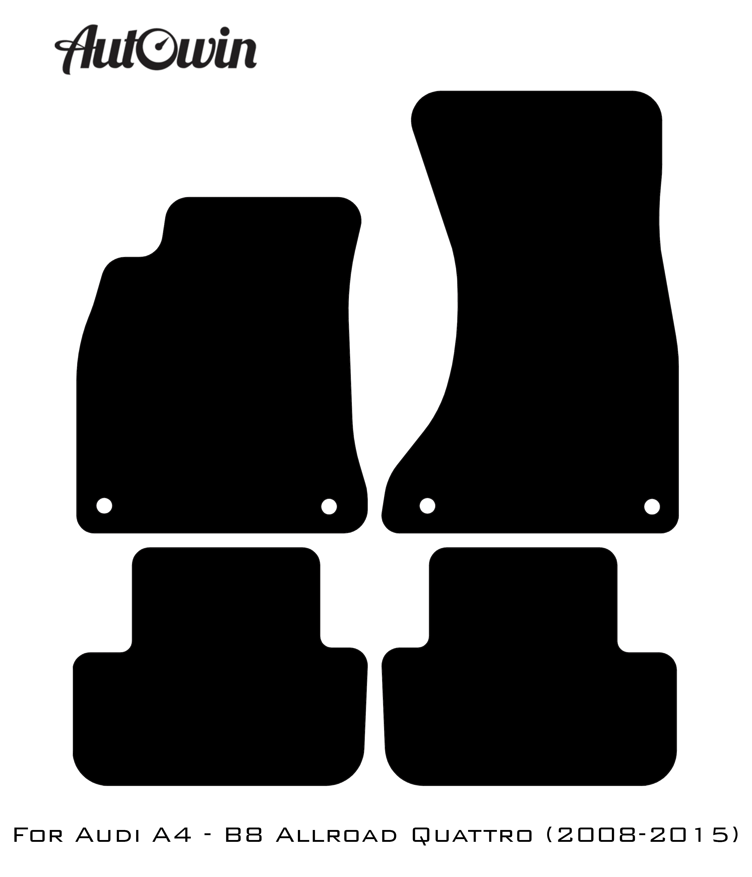 Floor Mats for Audi A4 - B9 Allroad Quattro (2016-2020) - AutoWin
