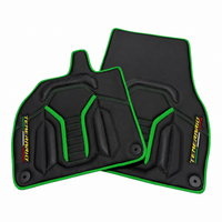 Black Leather Line Floor Mats for Lamborghini Temerario (2025-2026)