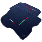 Dark Blue Floor Mats For Ferrari GTC4 Lusso (2016-2023) Italian Edition - AutoWin