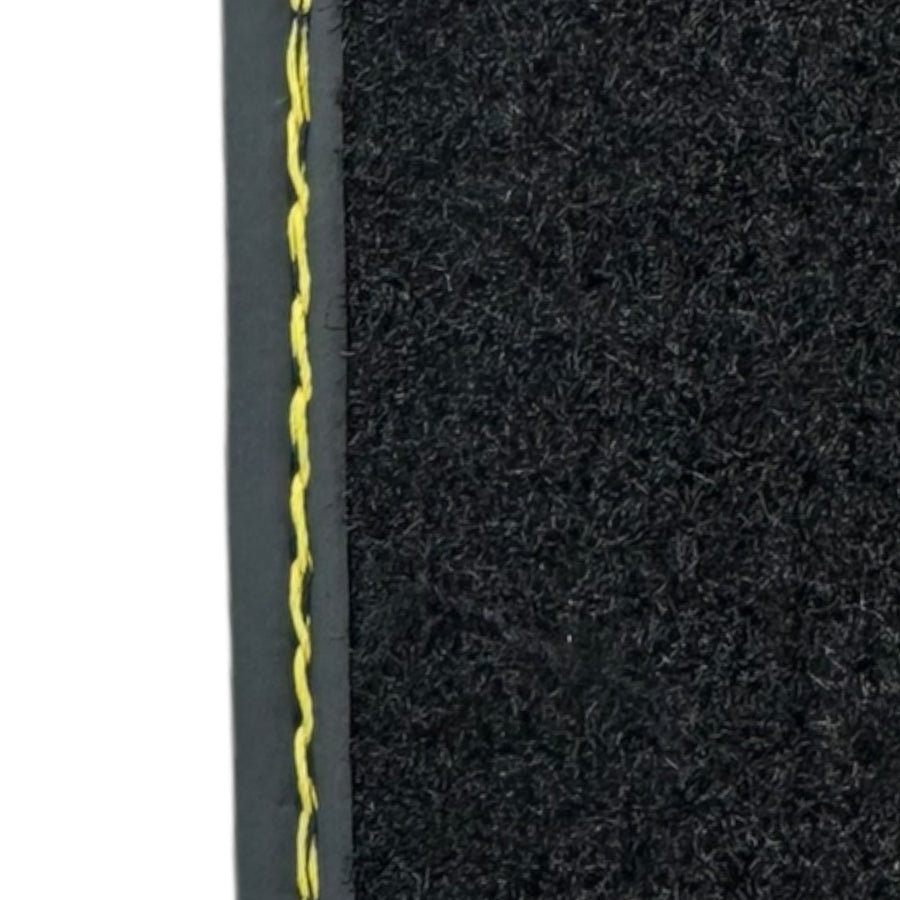Floor Mats for Lamborghini Huracan Leather Yellow Stitching