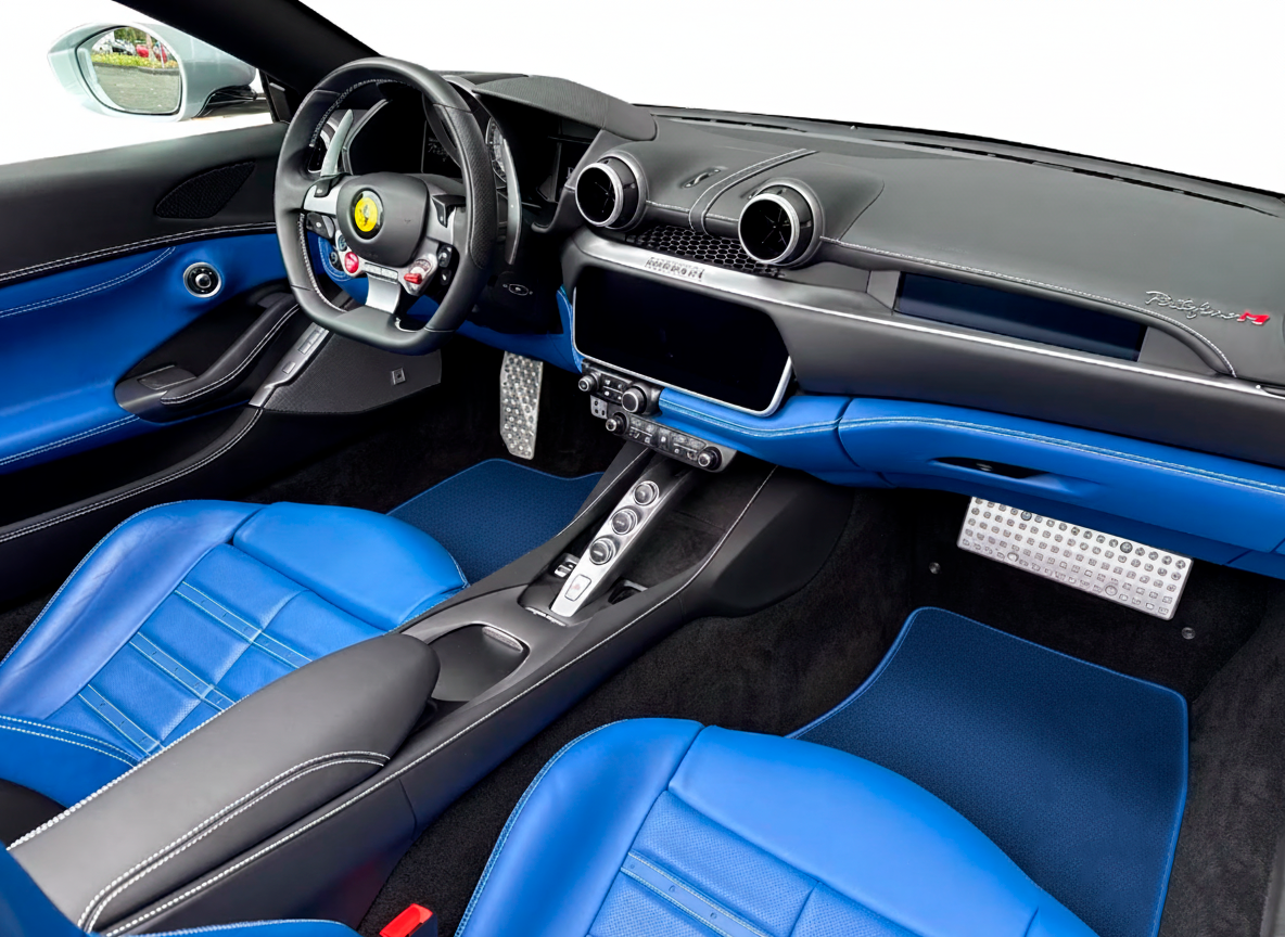 Dark Blue Floor Mats for Ferrari Portofino (2018-2023)