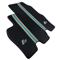 Cream Leather Floor Mats for BMW i8 Series | Elegant Protection