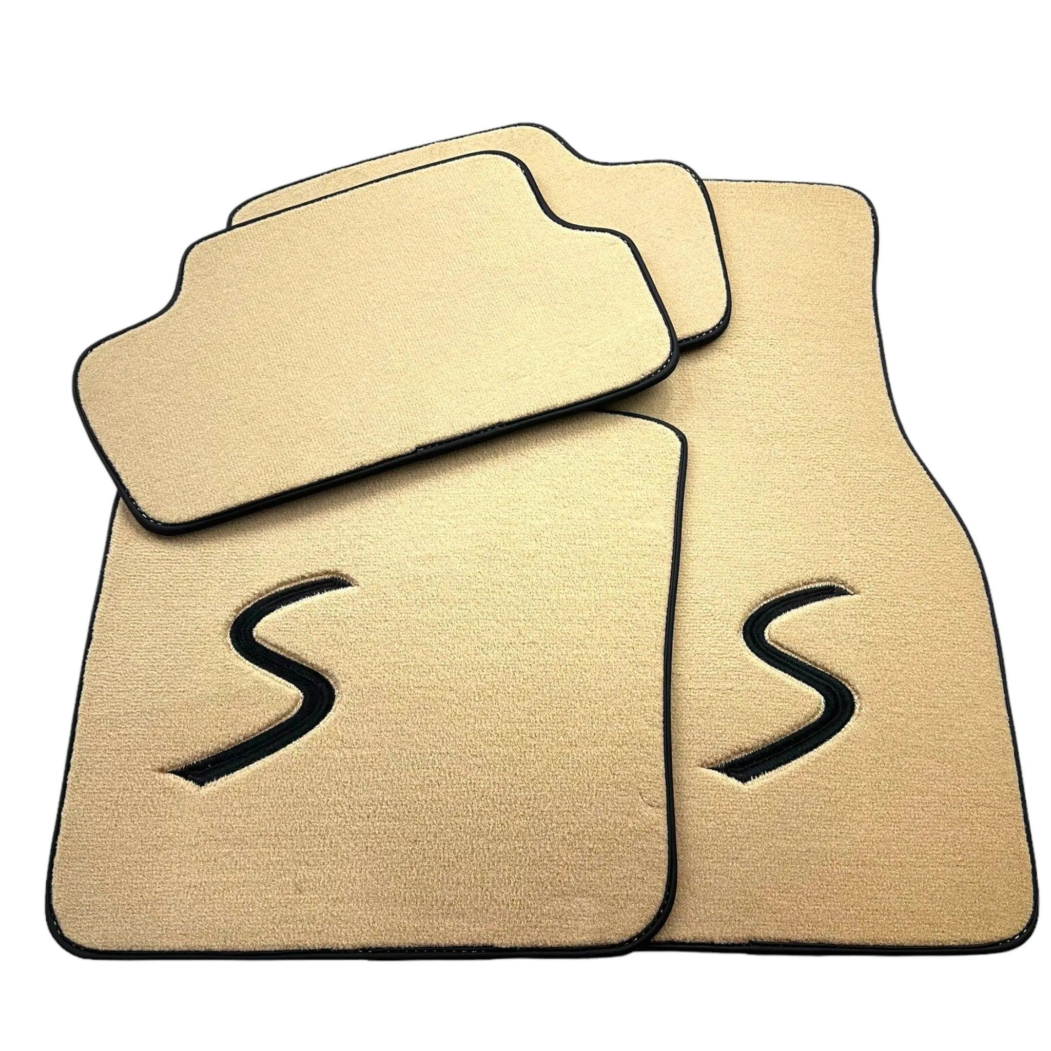 Beige Floor Mats for Mini Clubman F54 (2019-2023) - AutoWin