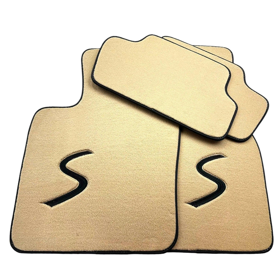 Beige Floor Mats for Mini Clubman R55 (2007-2015) - AutoWin
