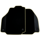 Custom Black Floor Mats for Ferrari F8 Tributo (2019-2022) with Leather | Various Trim Colors