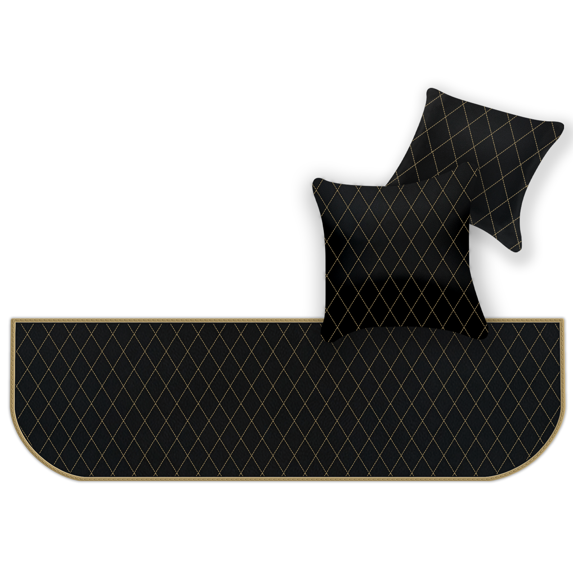 Customizable Floor Mats From Carpet With Leather for Ferrari 550 Maranello (1996-2002) - AutoWin