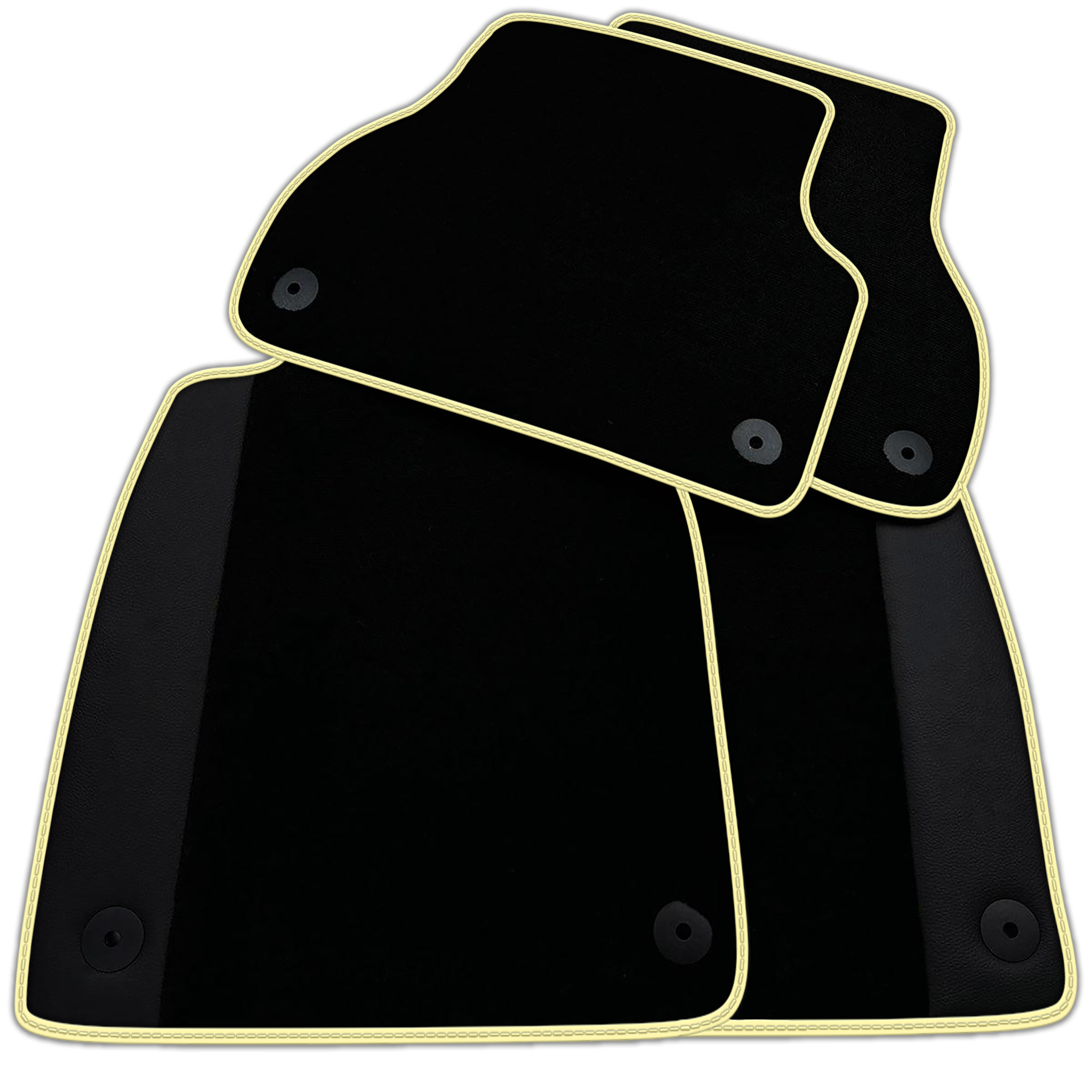 Customizable Black Floor Mats for Audi A4 - B9 Avant (2018-2019)