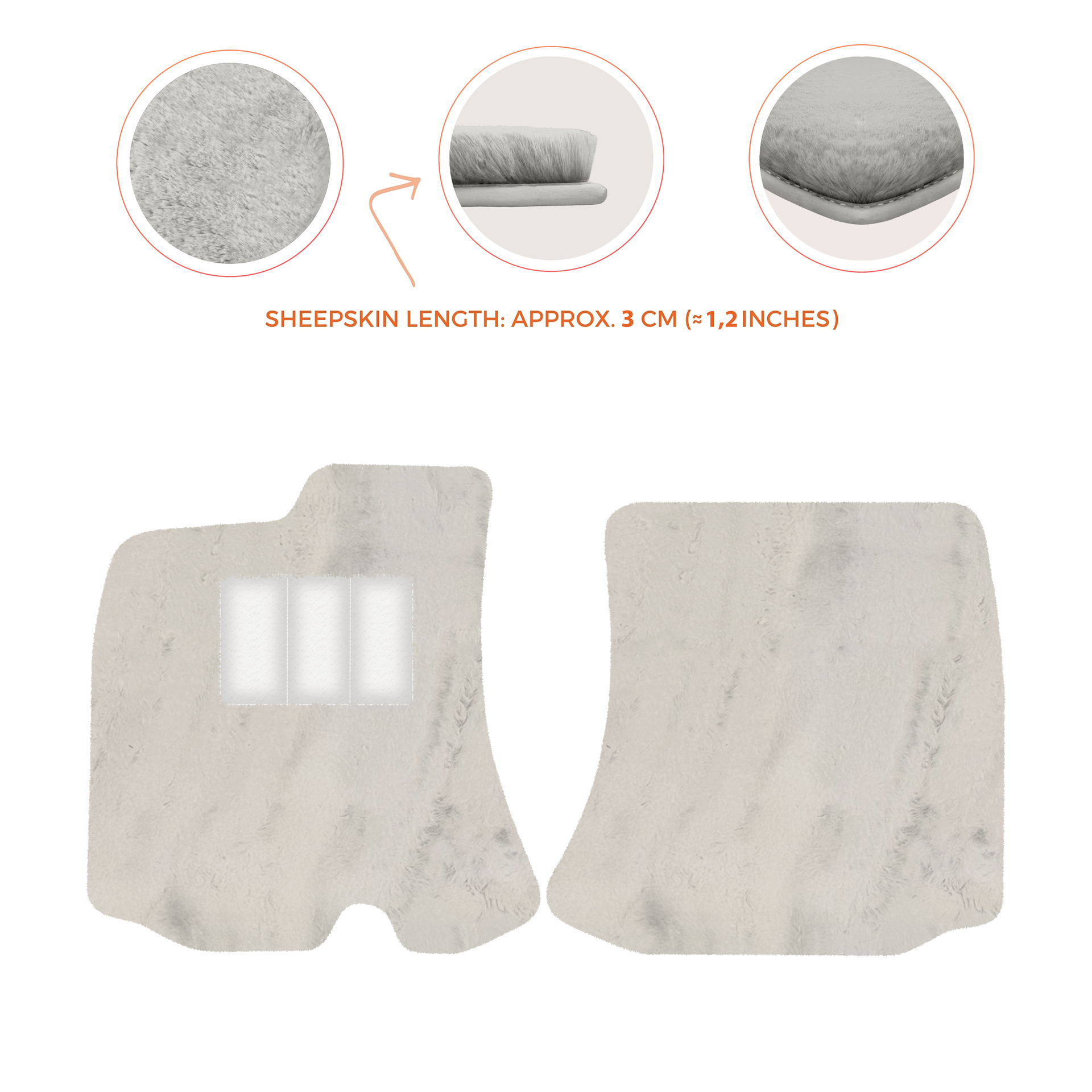 Premium Sheepskin Floor Mats for Bentley Arnage RL (1998-2009)