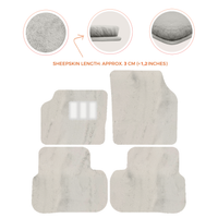 Luxury Sheepskin Floor Mats for Aston Martin V8 Coupe (1996-2000)