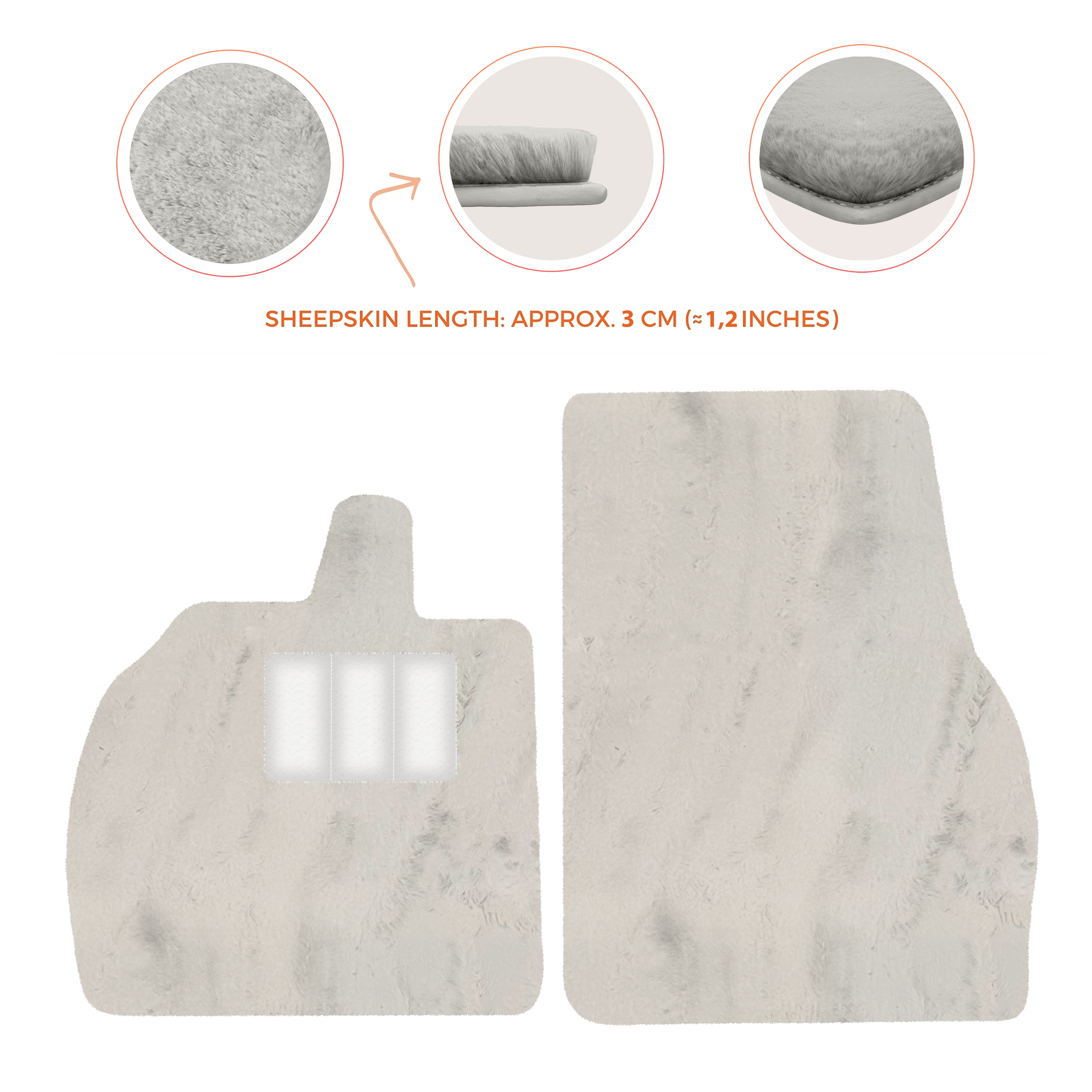 Luxury Sheepskin Floor Mats for Lamborghini Revuelto 2024-2025