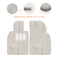 Premium Sheepskin Floor Mats for Porsche Cayenne (2018-2023)